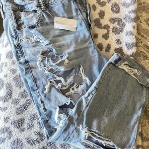 American Eagle Outfitters Light Blue Denim Shorts